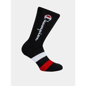 CREW SOCKS ROCHESTER AUTHENTIC - 1 pár Champion vyšších športových ponožiek - čierna - červená - modrá