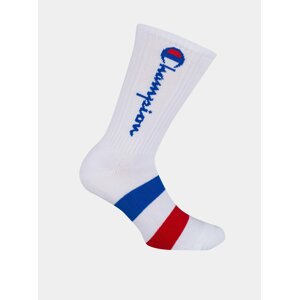 CREW SOCKS ROCHESTER AUTHENTIC - 1 pár Champion vyšších športových ponožiek - biela - červená - modrá