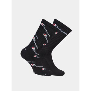 CHAMPION CREW FASHION MIX SOCKS 2x - Športová ponožky 2 páry - čierna