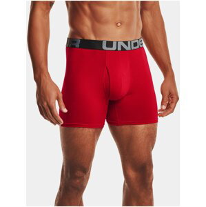 Boxerky Under Armour UA Charged Cotton 6in 3 Pack-RED