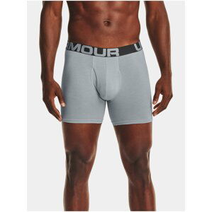 Boxerky Under Armour UA Charged Cotton 6in 3 Pack-GRY