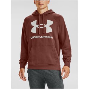 Červená mikina Under Armour Rival Fleece Big Logo HD