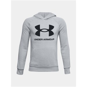 Šedá mikina Under Armour RIVAL FLEECE HOODIE