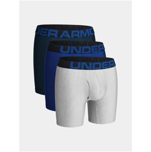 Tmavomodrý boxerky Under Armour UA Tech 6in 3 Pack