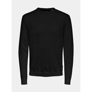 Čierny basic sveter ONLY & SONS