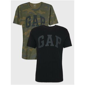 Čierne pánske tričko GAP Logo Basic