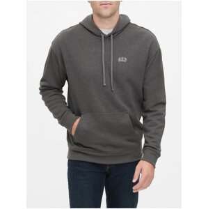 Šedá pánska mikina GAP Logo Hoodie