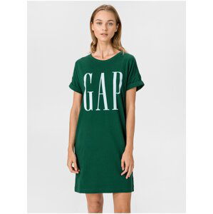 Šaty GAP Logo Zelená