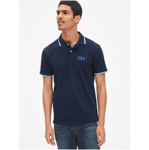 Polo tričko GAP Logo Tmavo modrá