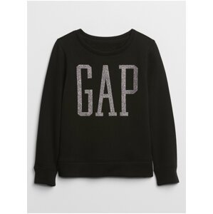 Čierna dievčenská mikina GAP Logo
