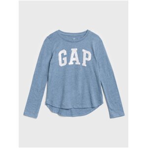 Modré dievčenské tričko GAP Logo