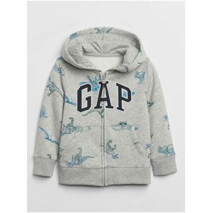 Šedá chlapčenská mikina GAP Hoodie