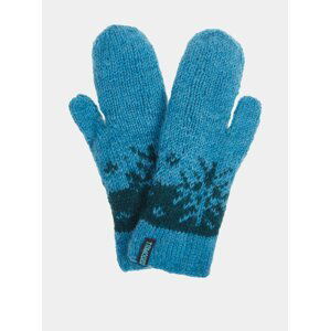 Modré dámske vlnené rukavice Tranquillo