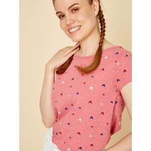 Ružové dámske vzorované tričko ZOOT Baseline Raquel