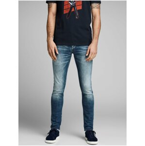 Modré rifle slim fit Jack & Jones Glenn