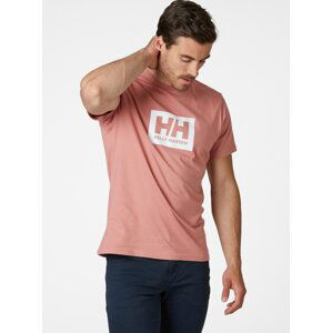 Ružové pánske tričko s potlačou HELLY HANSEN