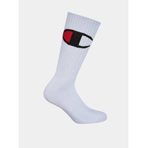 CREW SOCKS ROCHESTER BIG C - Vyššie módne športové ponožky 1 pár - biela