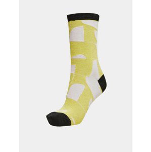 Žlté vzorované ponožky Selected Femme Vida