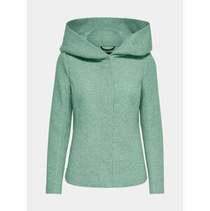 Zelený krátky kabát s kapucou ONLY Sedona