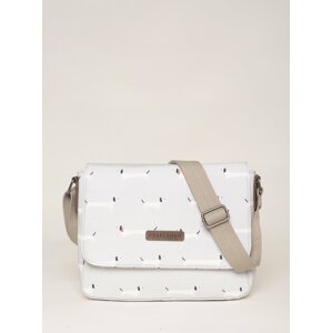 Biela vzorovaná crossbody kabelka Brakeburn