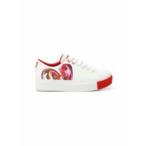 Desigual biele tenisky na platforme Shoes Street Heart