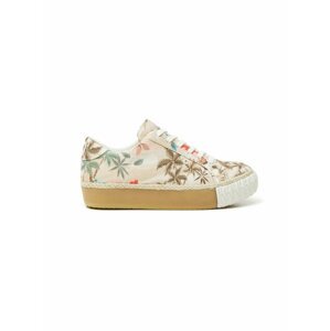 Desigual béžové tenisky Shoes Street Camoflowers