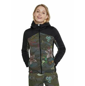 Desigual farebné športová bunda Padded Jackert Camo Flower