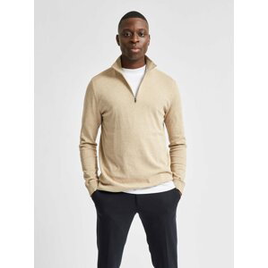 Béžový sveter Selected Homme Berg