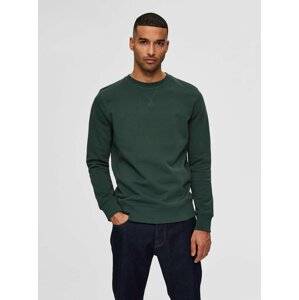 Tmavozelená basic mikina Selected Homme Jason