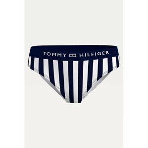 Tommy Hilfiger modro-biely pruhovaný spodný diel plaviek Classic Bikini