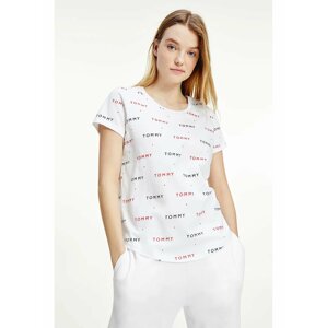 Tommy Hilfiger biele dámske tričko SS Tee Print s logom