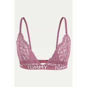 Tommy Hilfiger púdrová čipkovaná podprsenka Triangle Bra