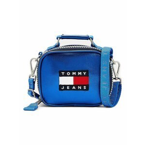 Tommy Hilfiger metalicky modrá malá crossbody kabelka TJW Heritage Nano Bag