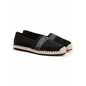 Tommy Hilfiger čierne pánske espadrilky Tommy Jeans seasonal espadrille