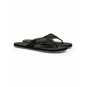 Tommy Hilfiger čierne pánske žabky Comfort Footbed Beach Sandal