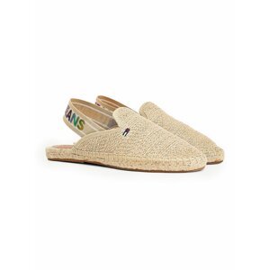 Tommy Hilfiger béžové espadrilky Rainbow Branding Open Espadrille