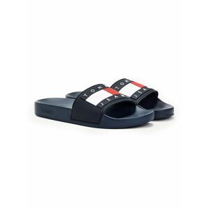 Tommy Hilfiger modré šľapky Tommy Jeans Flag Pool Slide