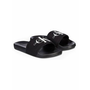 Calvin Klein čierne šľapky Slide Monogram