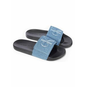 Calvin Klein šľapky Slide Velcro Denim
