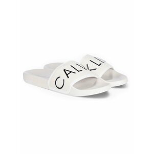 Calvin Klein biele šľapky Slide Padded