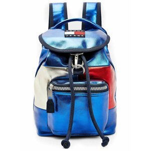 Tommy Hilfiger modré ruksak TJW Heritage SM Flap BPack Met Gulf Coast Blue