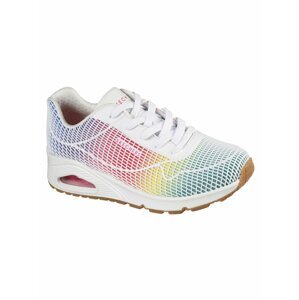 Skechers biele tenisky Uno Eye Catching White Kpu Hot Melt