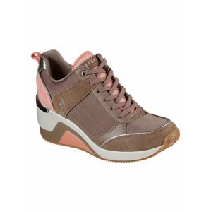 Skechers púdrové tenisky na platforme Million High N Fly Taupe