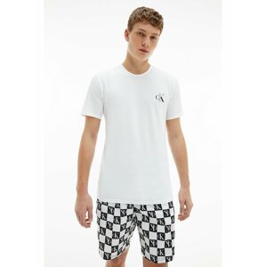 Calvin Klein biele pánske pyžamo S/S Short Set