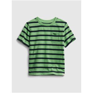 Detské tričko organic mix and match stripe t-shirt Zelená