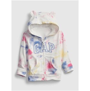 Baby mikina GAP Logo tie-dye hoodie Farebná