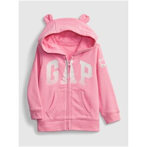 Baby mikina GAP Logo hoodie Ružová