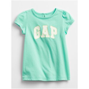 Baby tričko GAP Logo dress Tyrkysová