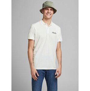 Biela polokošeľa Jack & Jones Tons