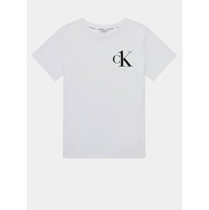 Calvin Klein biele chlapčenské tričko Tee